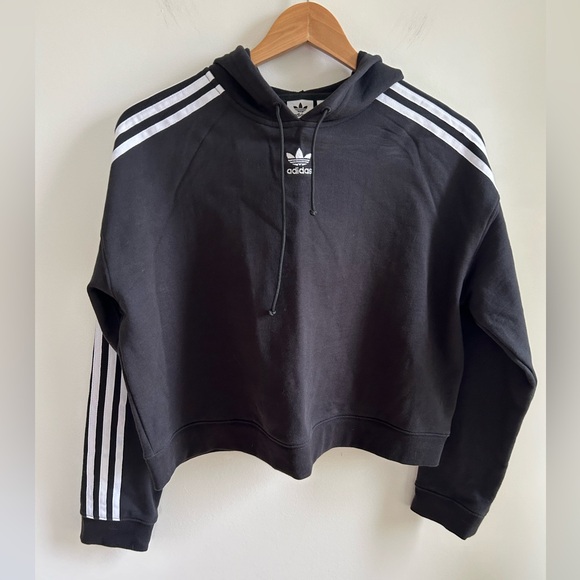 adidas Originals Sweaters - adidas Originals Cropped Oversized Hoodie